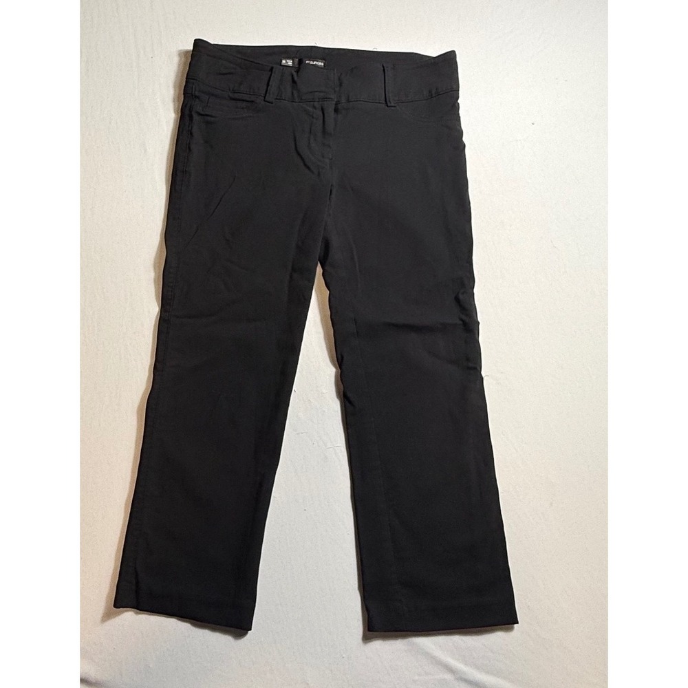 Maurices Womens Black Cropped Dress Pants Stretch Trousers Size 3/4-2292